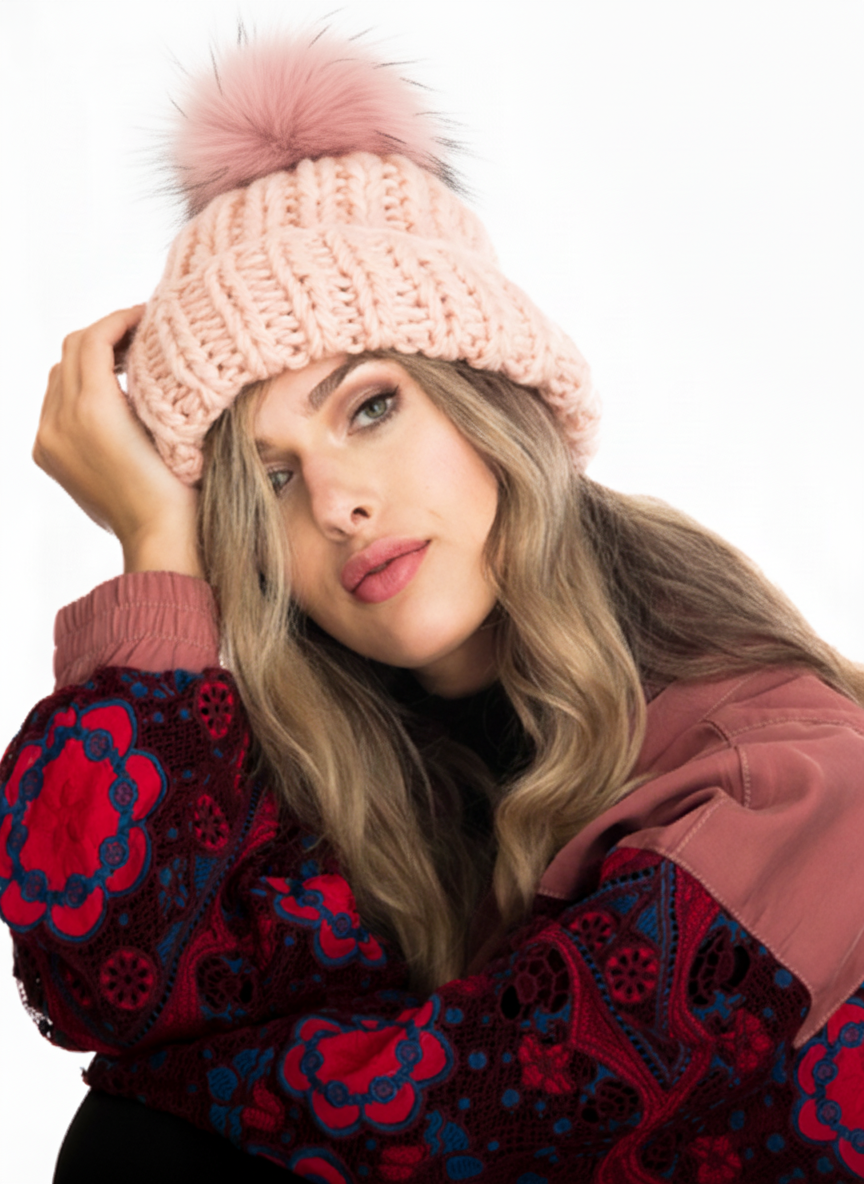 Autumn Bradford Beanie ポンポン付き