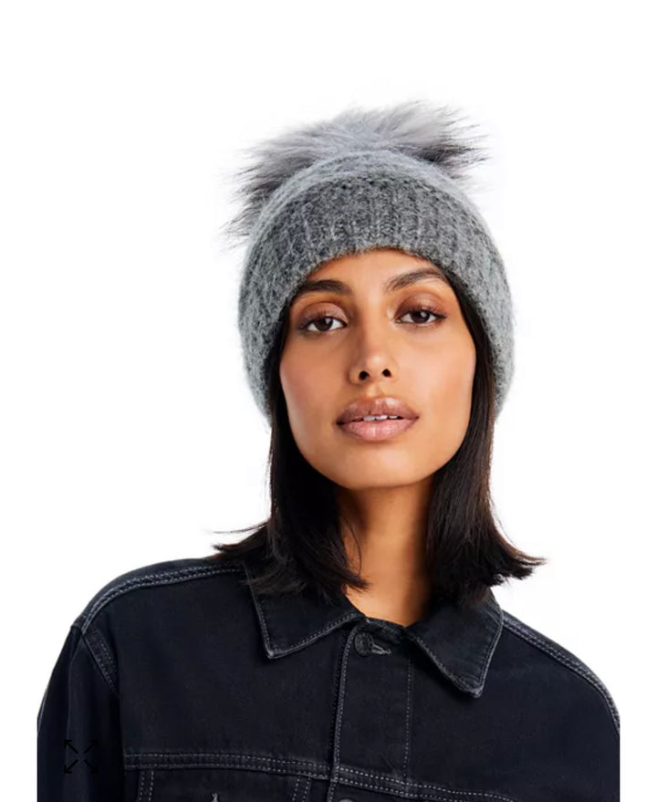 Lama Alpaca Faux Fur Beanie