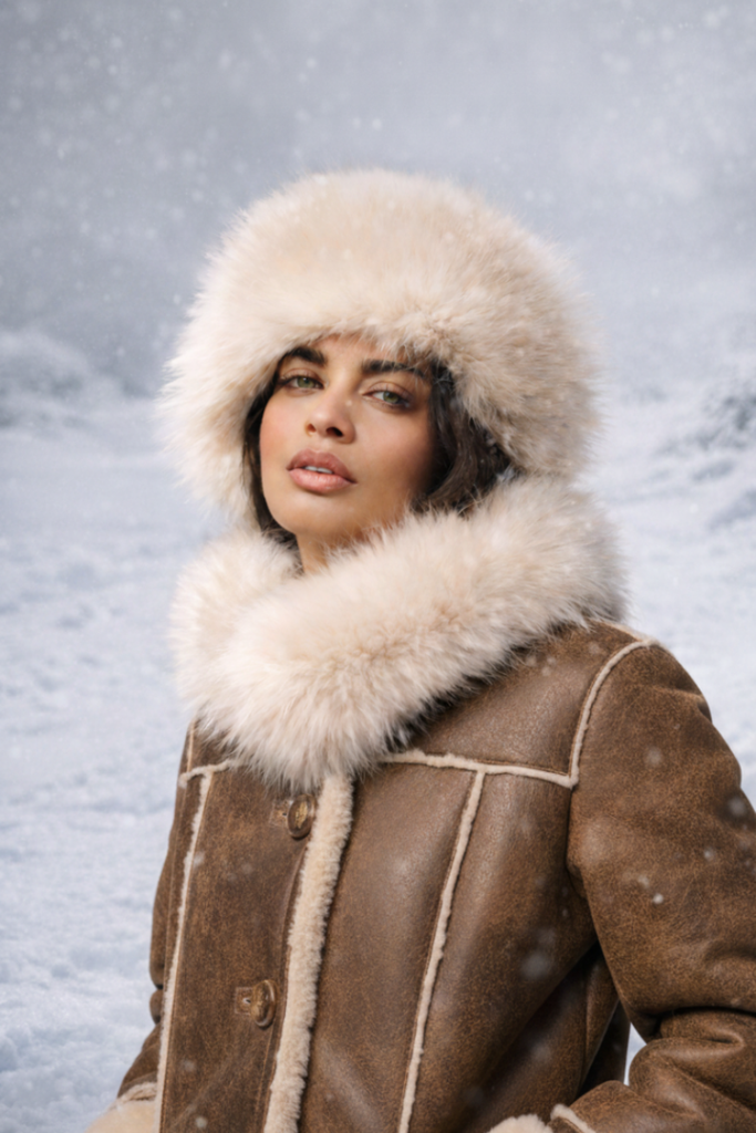 Genuine Fur tall pillbox style hat Lovely Black Pill Box Hat Luxury Faux Fur Hat With Polar  main image 3