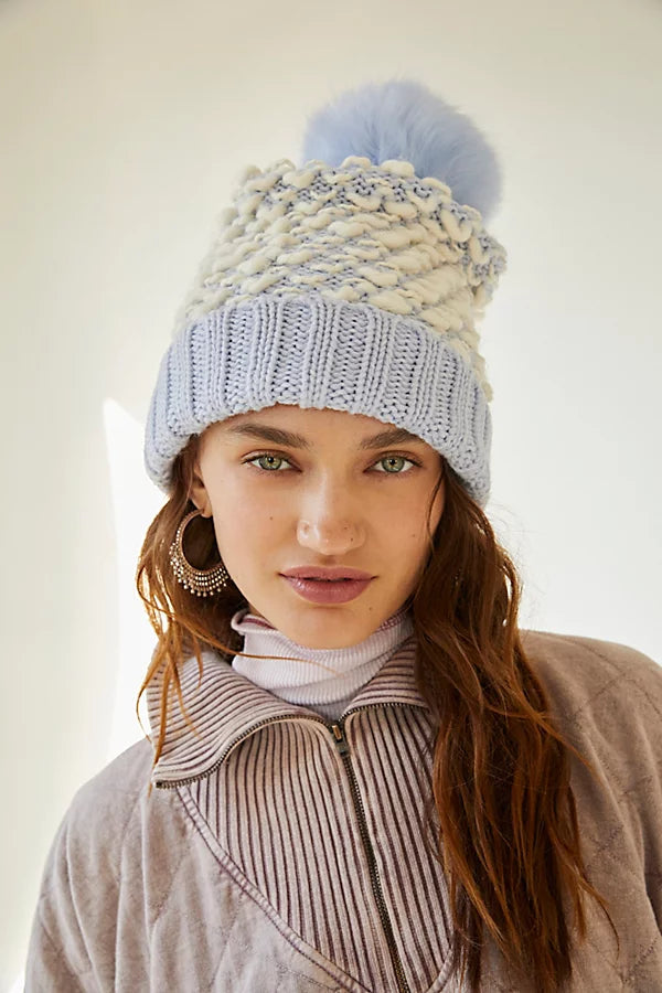 Kyi Kyi Harmony outlet White Faux Fur Beanie