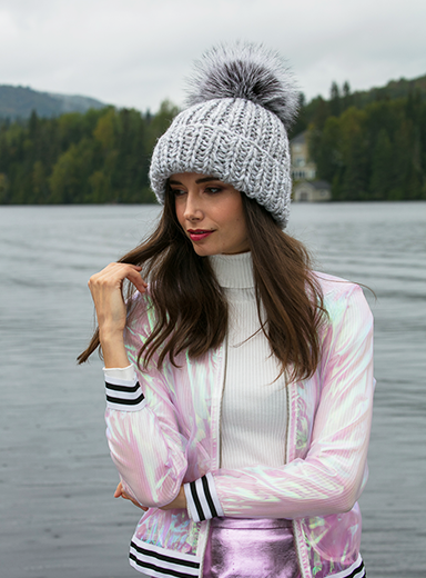 Chunky Knit Handmade Beanie Fur