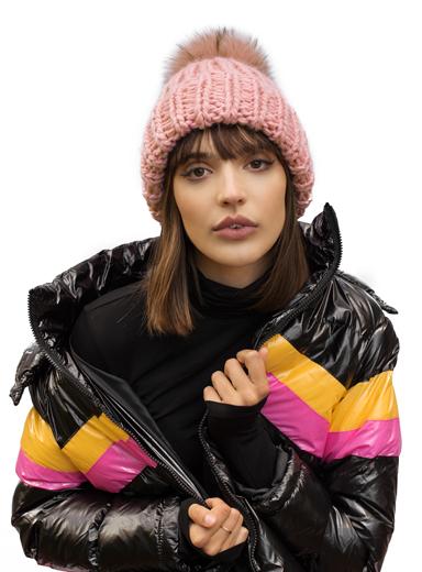 Chunky Handmade Knit Faux Fur